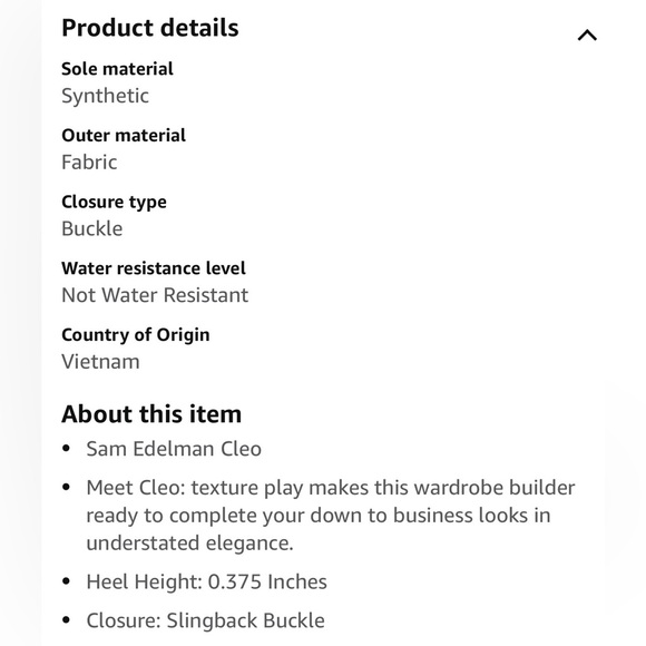 New Sam Eldeman women Cleo flats.  Size 12.  Sling back buckle. - Picture 14 of 14